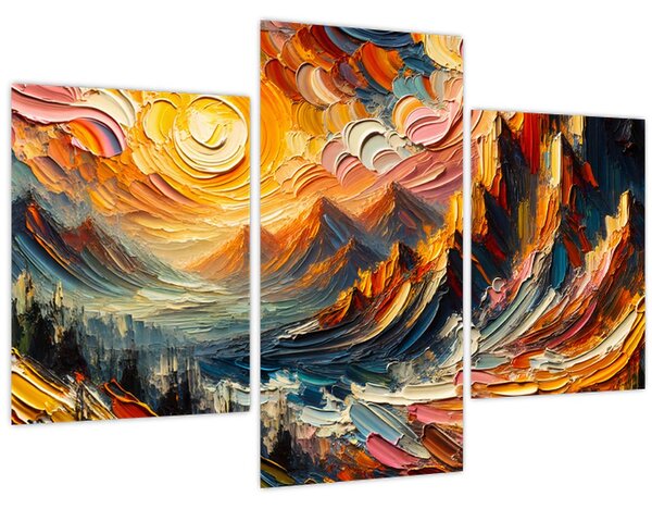 Slika - Planine okupane suncem (90x60 cm)