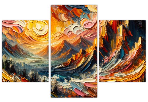 Slika - Planine okupane suncem (90x60 cm)
