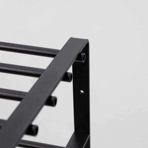 Crni metalni ormarić za cipele 70x48,5x29 cm Rex – Spinder Design