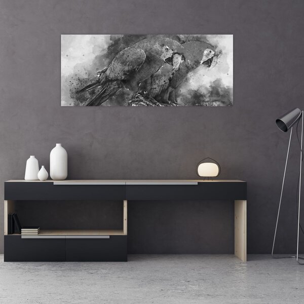 Slika - Vodene boje papige (120x50 cm)