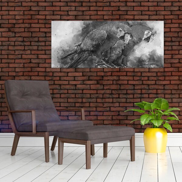 Slika - Vodene boje papige (120x50 cm)