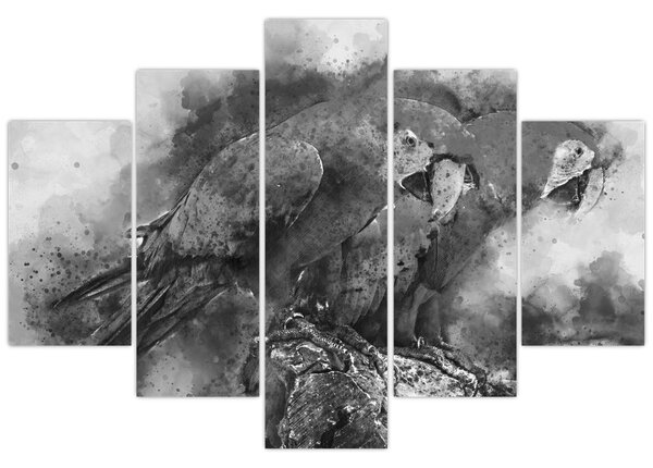 Slika - Vodene boje papige (150x105 cm)