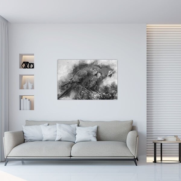 Slika - Vodene boje papige (90x60 cm)