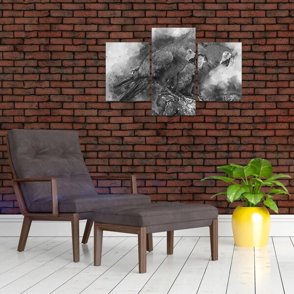 Slika - Vodene boje papige (90x60 cm)