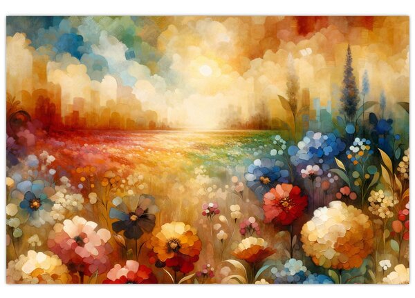 Slika - Šareno polje (90x60 cm)