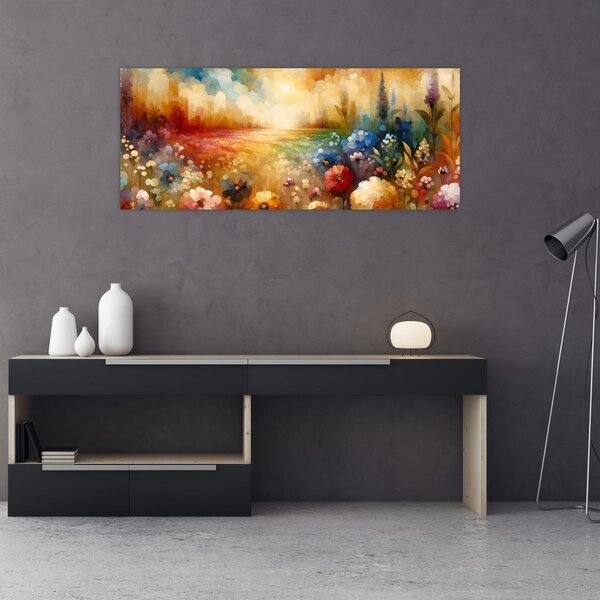 Slika - Šareno polje (120x50 cm)