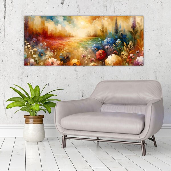 Slika - Šareno polje (120x50 cm)