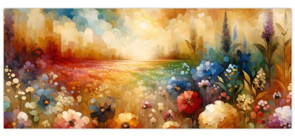 Slika - Šareno polje (120x50 cm)