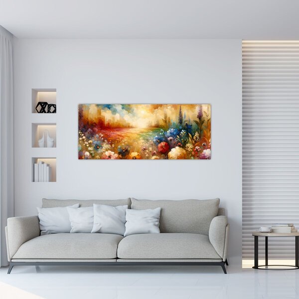 Slika - Šareno polje (120x50 cm)
