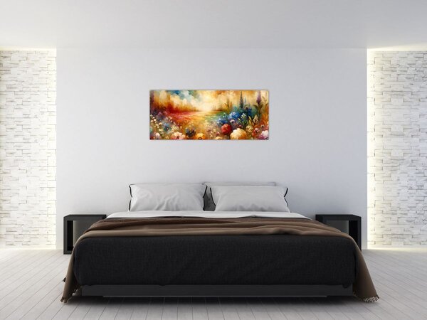 Slika - Šareno polje (120x50 cm)
