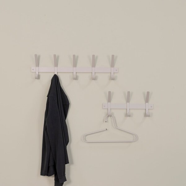 Smeđe-siva metalna zidna vješalica 70 cm Dexter – Spinder Design