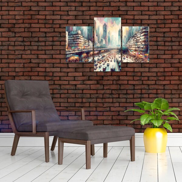 Slika - Život u velikom gradu (90x60 cm)
