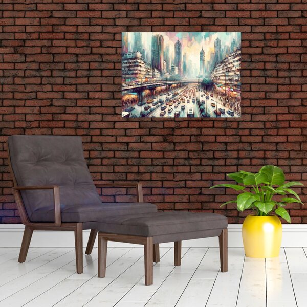 Slika - Život u velikom gradu (70x50 cm)