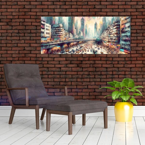 Slika - Život u velikom gradu (120x50 cm)