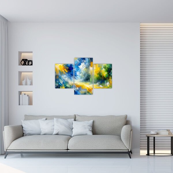 Slika - Apstraktni sunčani dan (90x60 cm)