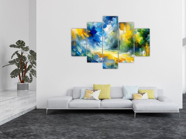 Slika - Apstraktni sunčani dan (150x105 cm)
