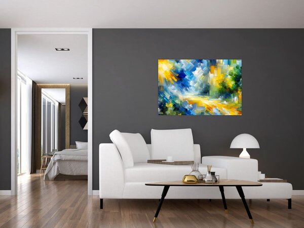 Slika - Apstraktni sunčani dan (90x60 cm)