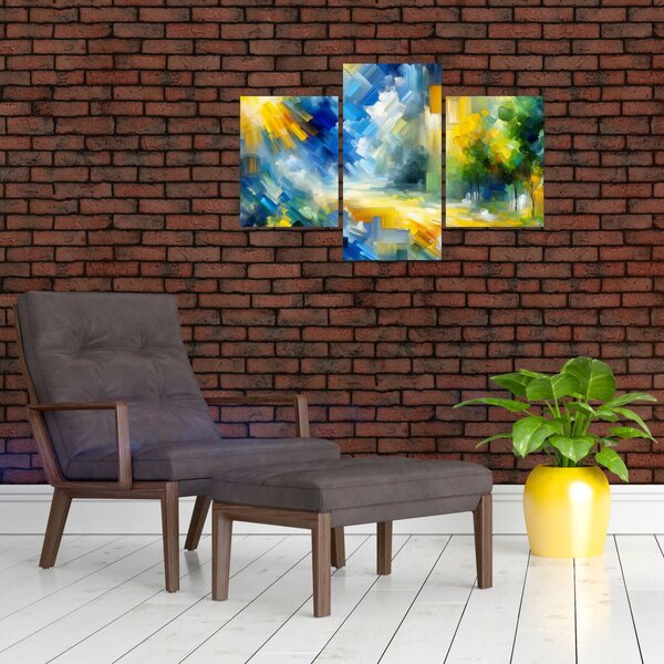 Slika - Apstraktni sunčani dan (90x60 cm)