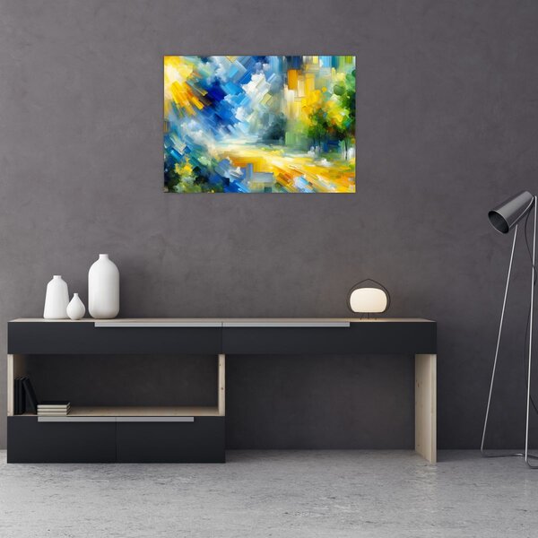 Slika - Apstraktni sunčani dan (70x50 cm)