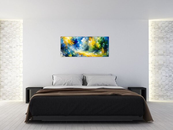 Slika - Apstraktni sunčani dan (120x50 cm)