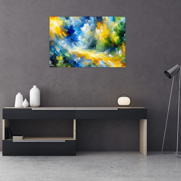 Slika - Apstraktni sunčani dan (90x60 cm)
