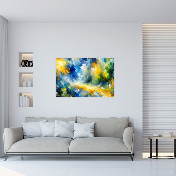 Slika - Apstraktni sunčani dan (90x60 cm)