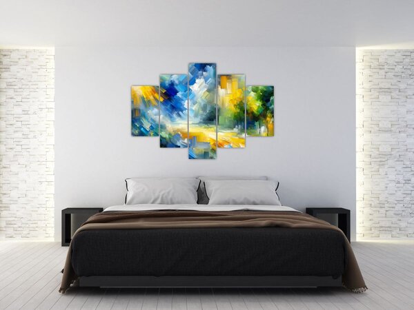Slika - Apstraktni sunčani dan (150x105 cm)