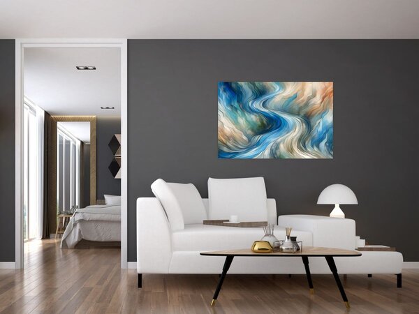 Slika - Apstraktni tok (90x60 cm)