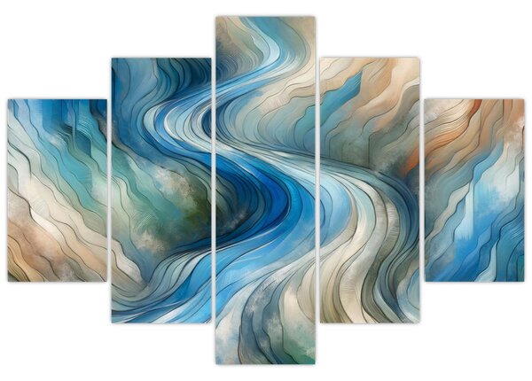 Slika - Apstraktni tok (150x105 cm)