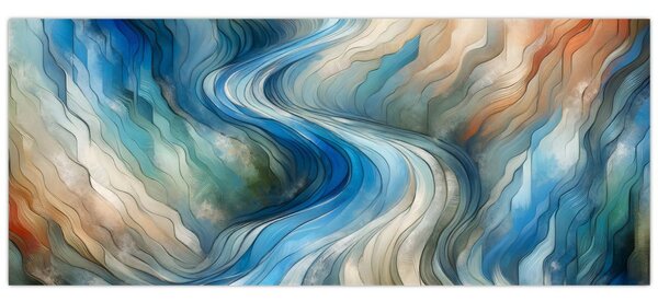 Slika - Apstraktni tok (120x50 cm)