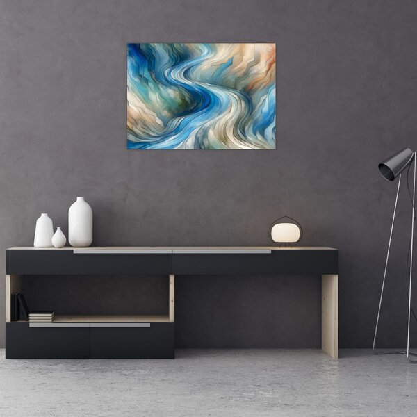 Slika - Apstraktni tok (70x50 cm)