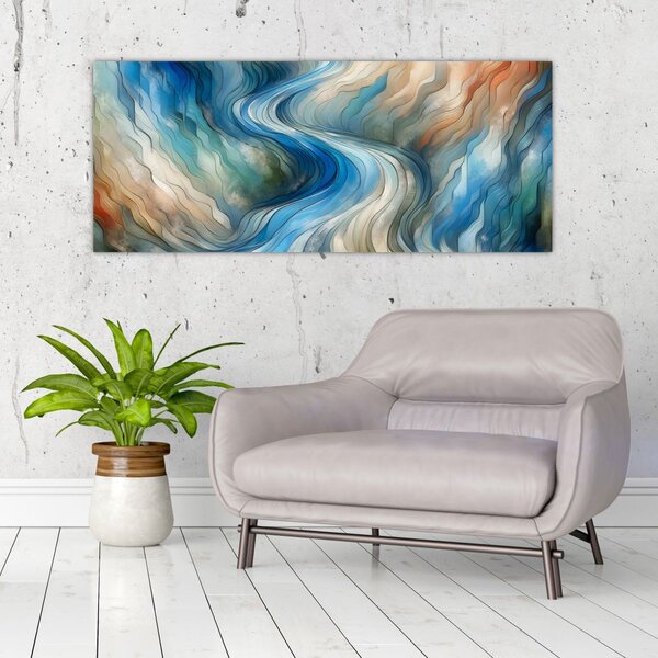 Slika - Apstraktni tok (120x50 cm)