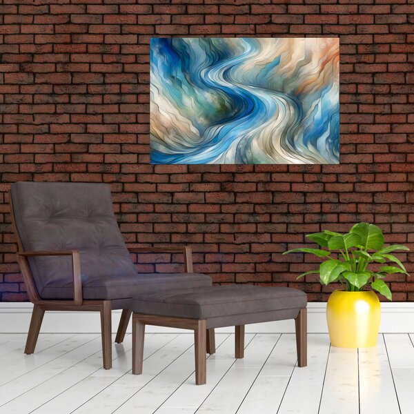 Slika - Apstraktni tok (90x60 cm)