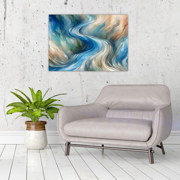 Slika - Apstraktni tok (70x50 cm)