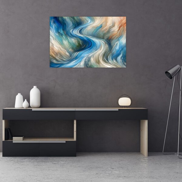 Slika - Apstraktni tok (90x60 cm)