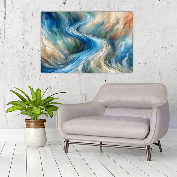 Slika - Apstraktni tok (90x60 cm)