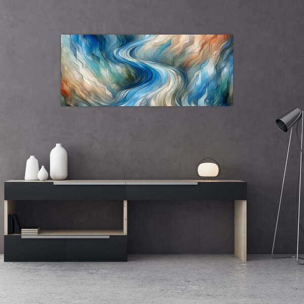 Slika - Apstraktni tok (120x50 cm)