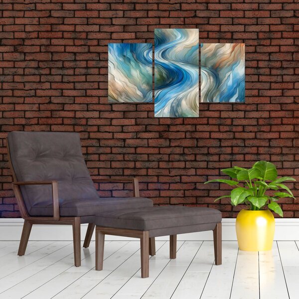Slika - Apstraktni tok (90x60 cm)