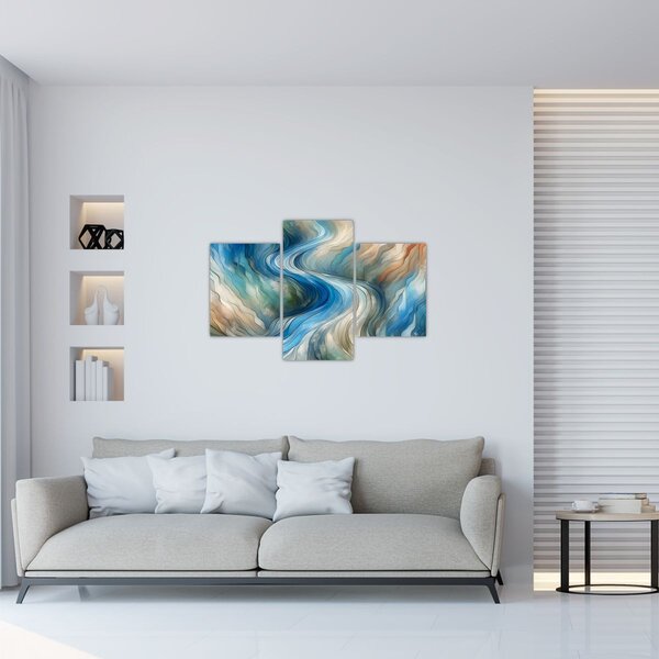 Slika - Apstraktni tok (90x60 cm)