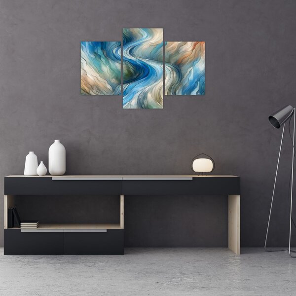Slika - Apstraktni tok (90x60 cm)