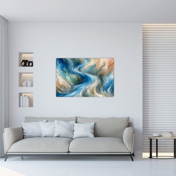 Slika - Apstraktni tok (90x60 cm)