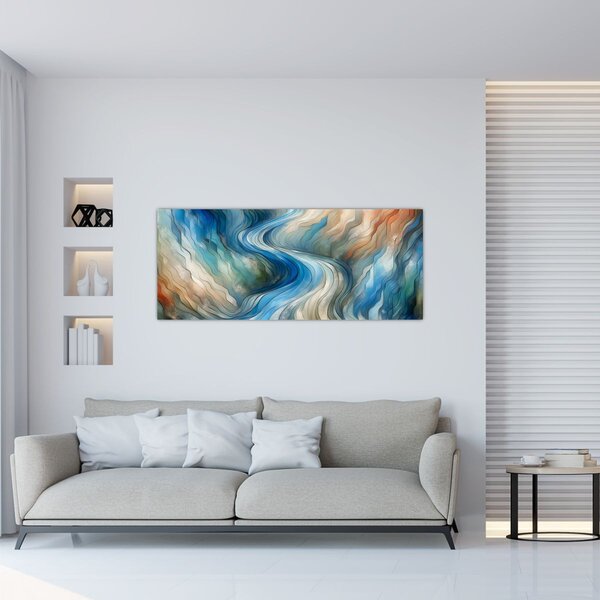 Slika - Apstraktni tok (120x50 cm)