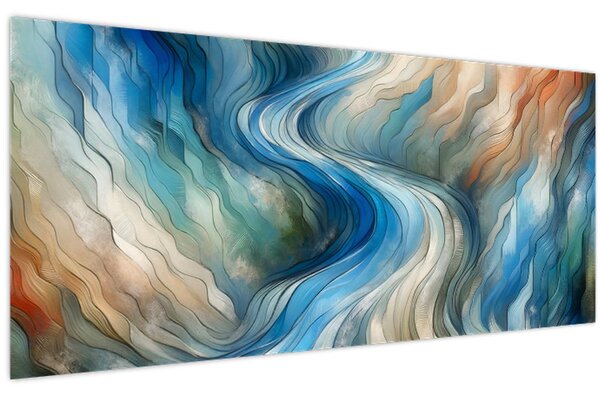 Slika - Apstraktni tok (120x50 cm)