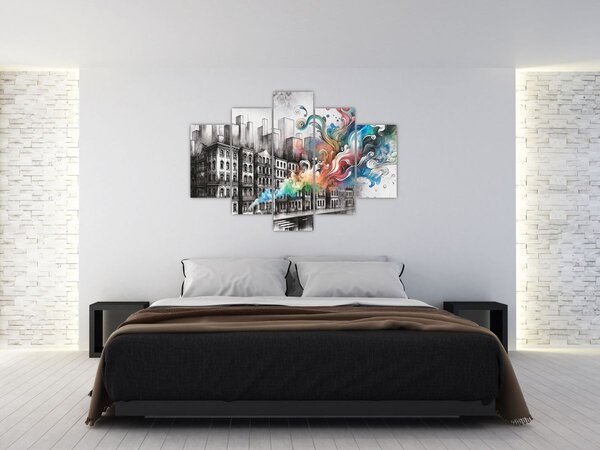 Slika - Industrijski život (150x105 cm)