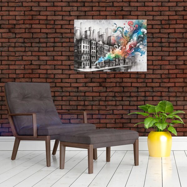 Slika - Industrijski život (70x50 cm)