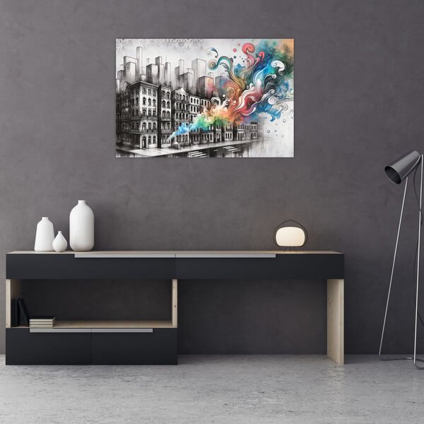 Slika - Industrijski život (90x60 cm)