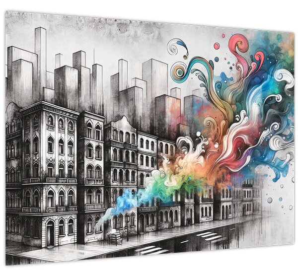 Slika - Industrijski život (70x50 cm)