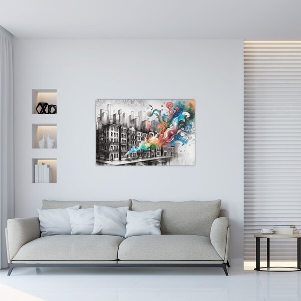 Slika - Industrijski život (90x60 cm)