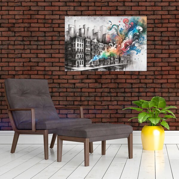 Slika - Industrijski život (90x60 cm)
