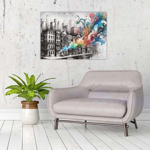 Slika - Industrijski život (70x50 cm)